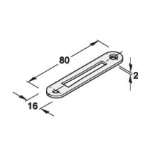 970.15.902 เพลทรับกลอน Striking plate Hafele
