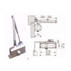 HDL-062E โช๊คอัพประตู 2 จังหวะ รุ่นกล่อง รับน้ำหนักได้ 30-40kg สีน้ำตาล COLT