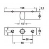 981.00.080 จุดหมุนบน Ceiling bearing สแตนเลสด้าน Hafele