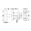 972.30.361 มือจับหน้าต่าง window handles Hafele