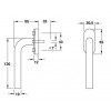 972.30.391 มือจับหน้าต่าง window handles Hafele