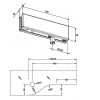 981.56.890 ตัวหนีบช่องแสงบนชนิดจุดหมุน Fanlight pivot patch fitting สแตนเลสด้าน Hafele