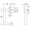 972.30.371 มือจับหน้าต่าง window handles Hafele