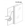 950.45.134 ซีลประตูกระจก Glass door seal 3,000 มม. Hafele