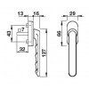 974.33.011 มือจับหน้าต่าง window handles Hafele