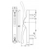 911.62.181 กลอนล็อค Door operating locking bolt Hafele