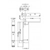 911.79.010 กลอนฝังอัตโนมัติ Fully automatic flush bolt Hafele