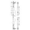 911.62.037 กลอนฝังอัตโนมัติ Fully automatic flush bolt Hafele