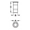 911.62.066 เบ้ารับกลอน Floor socket Hafele