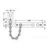 911.60.013 โซ่คล้องประตู Security door chain Hafele