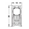 950.45.077 ซีลประตูอัตโนมัติ Retractable door seal Hafele