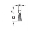 950.06.090 ซีลประตูชนิดแปรง Weather seal brush type Hafele