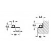 950.07.722 ซีลประตูภายใน Internal door seal Hafele