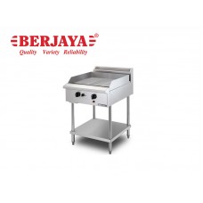 BER1-GG2BHRFS-17-STAINLESS STEEL GAS GRIDDLE (HALF RIBBED)-BERJAYA