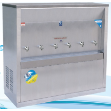 MC-6P เครื่องทำน้ำเย็น 6 ก๊อก ประเภทต่อท่อ แบบรังผึ้ง MAXCOOL แม็คคูล