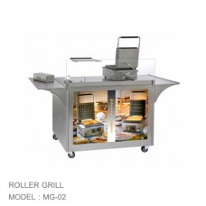 MG-02 ตู้จัดเก็บอุปกรณ์เครปมีล้อ WAFFLE WHEELED CUPBOARD ROLLER GRILL