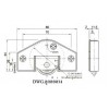 SDC03-30 อุปกรณ์สำหรับประตู 1 บาน อุปกรณ์บานเลื่อนในขอบ รับน้ำหนัก 30 กก. Sliding Door Fitting (Load Capacity 30 kg.)