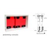 SDC07-080 อุปกรณ์บานเลื่อนตู้เสื้อผ้า อุปกรณ์บานเลื่อนในขอบ รับน้ำหนัก 30 กก. Sliding Door Fitting (Load Capacity 30 kg.)