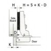 3011-2-MI บานกลางขอบ Half Overlay C=8 บานพับถ้วย Concealed Hinges 35 mm. 110 ํ 3011-2-MI บานกลางขอบ Half Overlay C=8 บานพับถ้วย Concealed Hinges 35 mm. 110 ํ