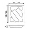 TRA21-45-50 ถาดพลาสติก Plastic Insert Tray 