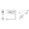 SDC18-080 อุปกรณ์บานเลื่อนรับน้ำหนัก 80 กก. อุปกรณ์บานเลื่อนสำหรับประตู 1 บาน