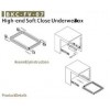 BKC-FV-07 กล่องใส่อเนกประสงค์ ระบบ Soft-Close High-end Soft Close Underwear Box