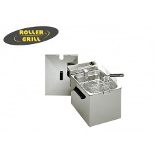  ROL1-RF8S-S/S ELEC FRYER COUNTER 1 TANK x 8 LTS, 1 BASKET 220V 3000W-ROLLERGRILL 