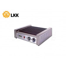 LKK1-RG-11- STAILESS STEEL HOT DOG WARMER - 11 ROLLERS, 220V 1100W เครื่องย่างไส้กรอกแบบแกนหมุน-LKK