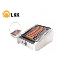 LKK1-RG-11XB-STAINLESS STEEL HOT DOG WARMER - 11 ROLLERS, HEATING "TUTEFULONG" UNPOISON UNSTICK COATING-LKK