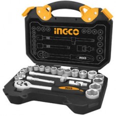 HKTS12251 ชุดลูกบล็อค 1/2" 25 ชิ้น (25 Pcs 1/2" socket set) Ingco อิงโก้