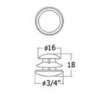 PJ01-06-BL ฝาปิดท่อกลม 2 นิ้ว ฝาปิดท่อกลม Cover Cap for Tube