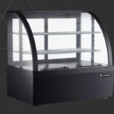 SKR-00700 ตู้แช่โชว์เค้กพร้อมกระจก LED 4 ด้าน ความจุ 100/71L SANDEN 
