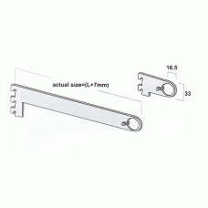 SSR-120 แขนรับชั้นแป๊บกลมแบบเจาะรูขนาด 1” SHELVES FOR TUBE อุปกรณ์ชั้นวางสินค้า STORE ELEMENT 