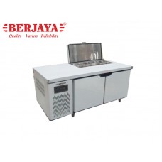 BER1-BS/SW2D/L5(750)-5FT 2 DOOR SANDWICH COUNTER CHILLER-BLOWER SYSTEM-BERJAYA