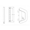 HD418C Sliding Window and Door Handle มือจับประตูและหน้าต่างบานเลื่อนแบบ D Hyda ไฮดรา 