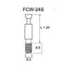 FCW-34 แกนเกือกม้ารุ่นหุ้มพลาสติกแบบหมุนได้ CONNECTING BOLT อุปกรณ์น็อคดาวน์ Knock Down