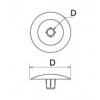 DC-12 ฝาปิดสำหรับสกรูไดเร็คต้า CAP FOR DIRECTRA SCREW อุปกรณ์น็อคดาวน์ Knock Down