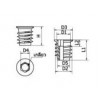 DF-613-2 ตัวหนอนมีปีกฝังไม้ DRIVING NUT WITH FLANGE อุปกรณ์น็อคดาวน์ Knock Down