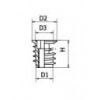 SDF-813 ตัวหนอนเหล็กมีปีก STEEL DRIVING NUT WITH FLANGE อุปกรณ์น็อคดาวน์ Knock Down