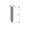 BJ-1425 สกรูแบนจมเกลียวไม้ 1/4" (JCA) CONECTOR SCREW WOOD THREAD 1/4" อุปกรณ์น็อคดาวน์ Knock Down