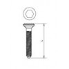 TJ12-630 สกรูเตเปอร์หัวจม TAPER SCREW อุปกรณ์น็อคดาวน์ Knock Down