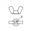 WMS-6 น็อตหางปลารุ่นเหล็กหล่อ WING NUT อุปกรณ์น็อคดาวน์ Knock Down