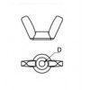 WFS-38 น็อตหางปลารุ่นเหล็กเหนียว WING NUT อุปกรณ์น็อคดาวน์ Knock Down