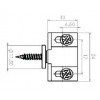 DM-06 กันชนแม่เหล็กขนาดเล็ก SMALL MAGNETIC CATCH กันชนแม่เหล็ก MAGNET LATCH 