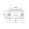 SMD-10-32 กันชนแม่เหล็กจังหวะเดียวเล็กระยะเดือย 32 มิล MAGNETIC CATCH กันชนแม่เหล็ก MAGNET LATCH 