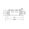 SMC-40W กันชนก้ามปูสี่เหลี่ยมล้อซ่อน (รุ่นบาง) ROLLER CATCH กันชนแม่เหล็ก MAGNET LATCH 