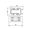 SL-28164B กันชนรุ่นปากฉลาม (ป้องกันเด็กเปิด) SAFE PUSH LATCH กันชนแม่เหล็ก MAGNET LATCH 