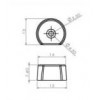 SS-70 ปุ่มพลาสติกกันบานกระแทก ABSORBER กันชน CATCH