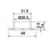 PHP-10 ตัวรับท่อพลาสติกทรงกลมพร้อมฐาน PLASTIC PIPE HOLDER อุปกรณ์รับท่อ PIPE HOLDER 