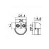 PHU-80 ตัวรับท่อเหล็ก 1" ชุบนิเกิ้ล แบบถอดได้ STEEL PIPE HOLDER อุปกรณ์รับท่อ PIPE HOLDER 